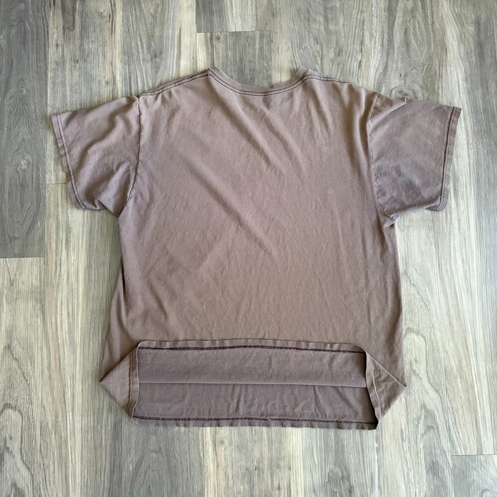 Vintage Ghost Pocket Sun Faded T-Shirt Men's Size L Brown Gradient - Picture 6 of 6